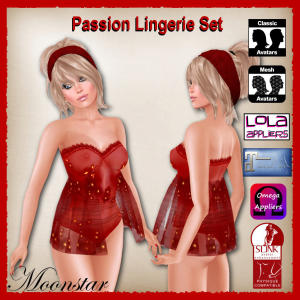 Passion Lingerie Set by Moonstar